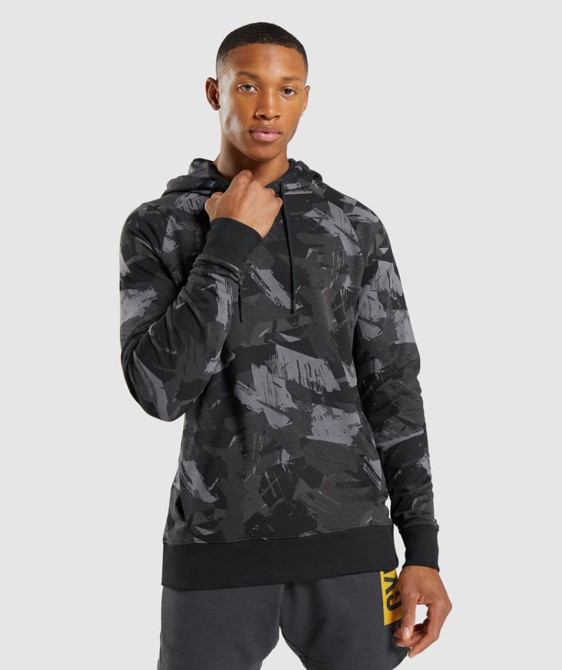 Men's Gymshark Bold Hoodie Camo | NZ 1DETIW